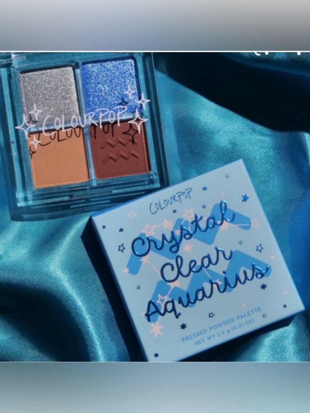 ColourPop Crystal Clear Aquarius Eyeshadow Quad - Picture 2 of 9